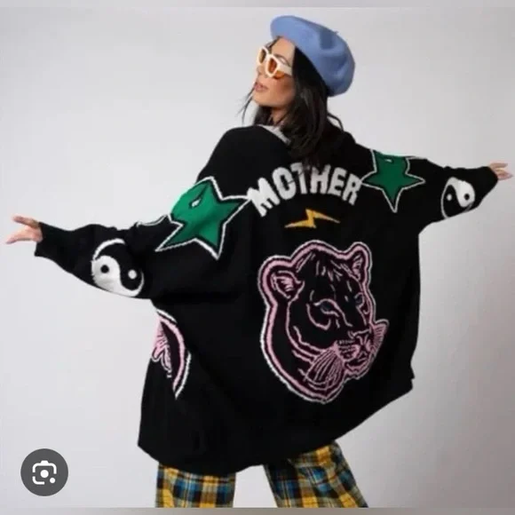Lala Mother is Mothering oversized cardigan 2X/3X - Picture 1 of 10